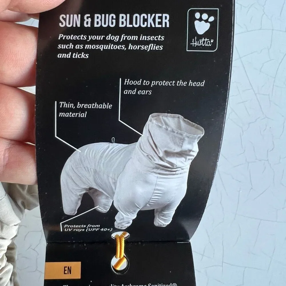 Hurtta sun and bug blocker suit packeble  small 45x 18 inches